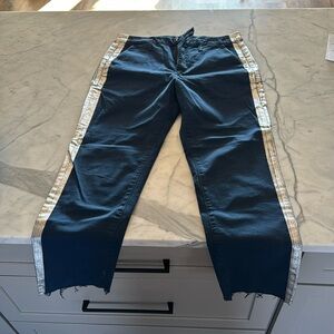 NWOT Mother Denim The Shaker Prep Fray Pants Size 27